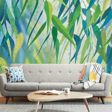 Eucalyptus Tree Leaves wall mural
