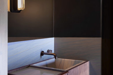 Powder room - 1950s powder room idea in San Francisco