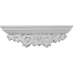 Ekena Millwork - 23 1/4"W x 3 7/8"D x 7 1/8"H Odessa Acanthus Leaf Shelf - These shelves are truly unique in design and function. Primarily used in decorative applications urethane shelves can make a dramatic difference in kitchens, bathrooms, entryways, fireplace surrounds and more. This material is also perfect for exterior applications. It will not rot or crack and holds up strongly to natural elements. It comes to you factory primed and ready for your paint, faux finish, gel stain, marbleizing and more. With these shelves, you are only limited by your imagination.