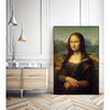 Giant Art Canvas  24x36 Mona Lisa  1503 Framed in Multi-Color