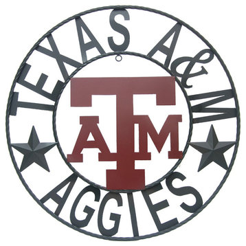 Texas A&M Aggies Star Wrought Iron Wall Decor, 18"