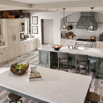Fieldstone Cabinetry Inset Kitchen in Maple and Alder
