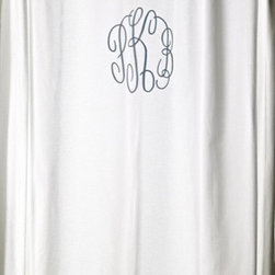 Monogrammed Shower Curtain - Shower Curtains
