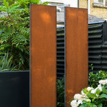 Corten steel screens