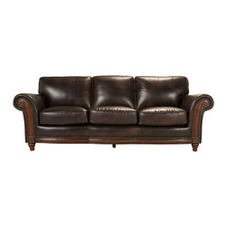 Brookshire Leather Sofa - Sofas