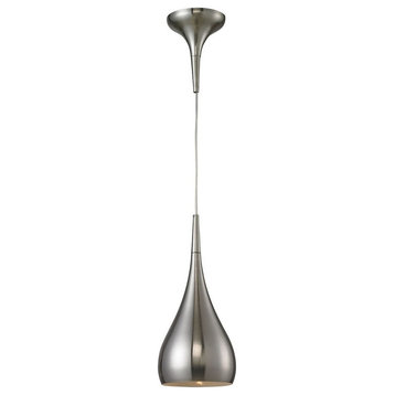 -9.5W 1 LED Mini Pendant in Modern/Contemporary Style-14 Inches tall and 6