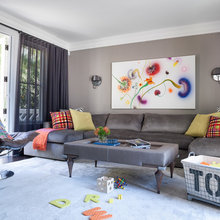 Kid friendly living (family) rooms