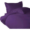 400 TC Split Sheet Set 15 Deep Pocket Solid Purple, Twin