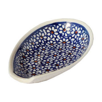 Polish Pottery Spoon Rest, Pattern Number: 120