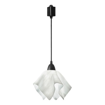 Jezebel Radiance Flame Track Light, Small, White Cloud