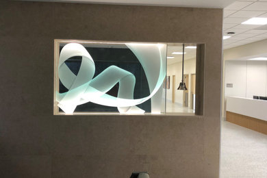 Trendy entryway photo in Houston
