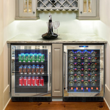 54 Bottle Mirrored Wine Cooler and Mirrored Beverage Cooler