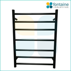 Seine Heated Towel Rail Black Large - Products