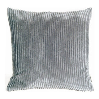 Wide Wale Corduroy 18x18 Oyster Throw Pillow | Pillow Decor