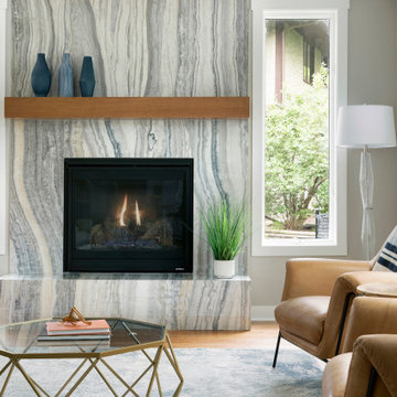 Captivating Vibrance Kitchen and Fireplace Remodel