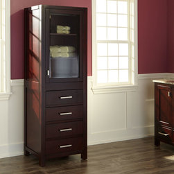 Modero Linen Storage Cabinet - Espresso - Bathroom Accessories