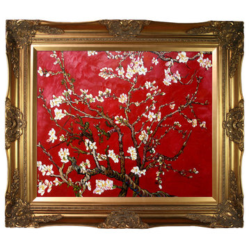 Branches of an Almond Tree in Blossom, Ruby Red