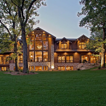 Sandpoint Lodge by Wisconsin Log Homes