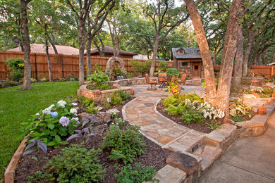 This is an example of a traditional garden in Dallas.