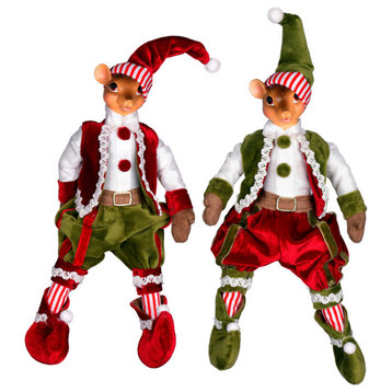 Vickerman 19" Candy Wonderland Collection Mouse Doll, Pack of 2