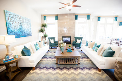Inspiration for a timeless family room remodel in Houston