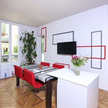 un appartement haussmannien à Paris revisité