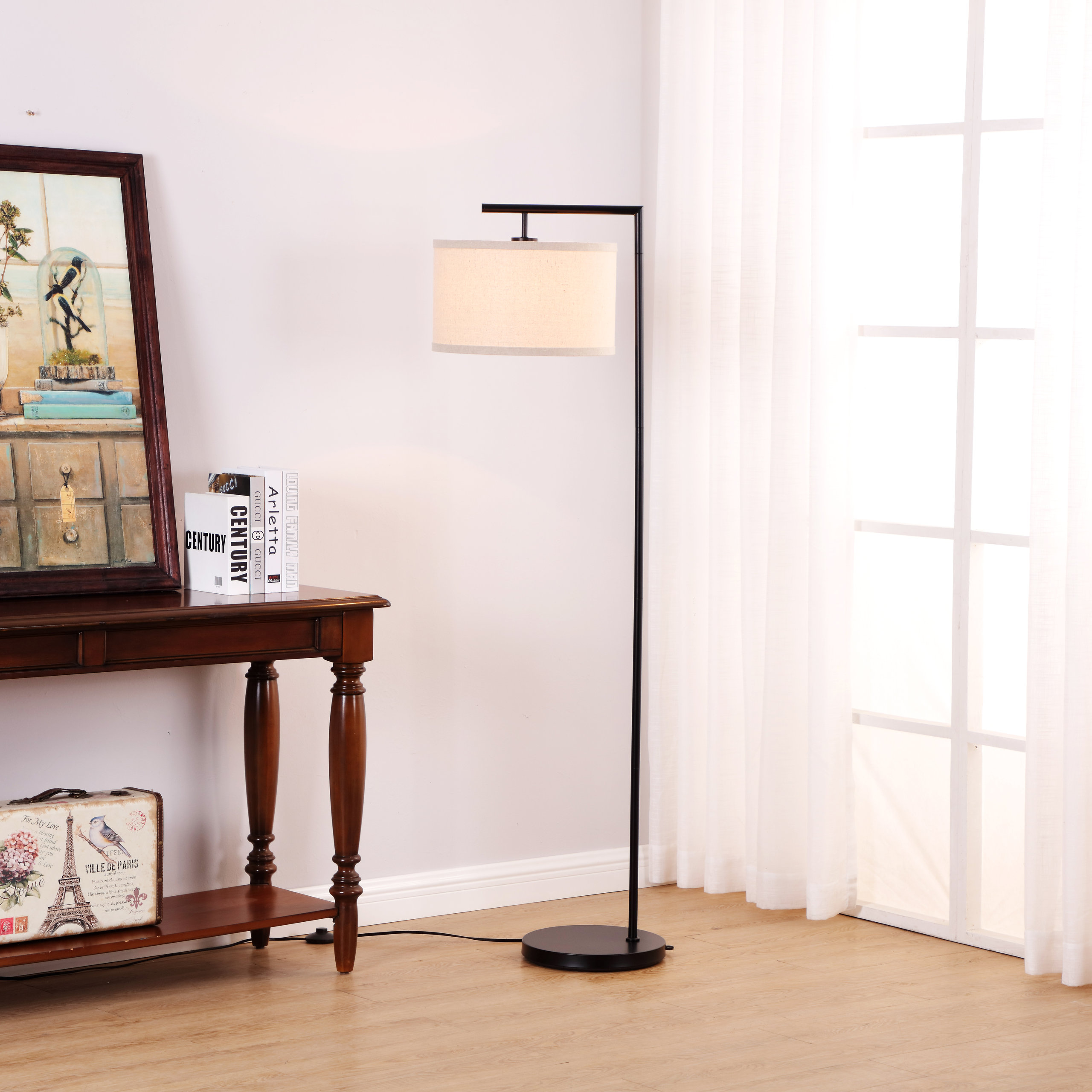 Brightech Montage Modern - Floor Lamp for Living Room Lighting ...