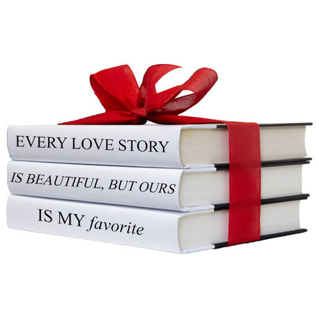 Love Story Quote Book Stack, 3-Piece Set