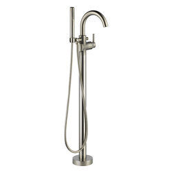 Delta Trinsic&reg; Floor Mount Tub Filler - Tub And Shower Faucet Sets