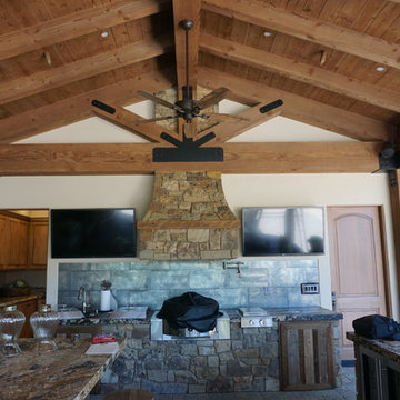 Outdoor Kitchen Entertainment System