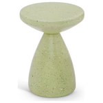 Meridian Furniture - Anika Iron Terrazzo End / Side Table, Green - Indulge in the allure of the Green Iron Anika Side Table by Meridian Furniture. Its captivating design and luxurious Green Iron elevate any space with effortless elegance. Crafted with precision and durability in mind, this stunning piece becomes the focal point of gatherings, fostering moments of connection and warmth. Embrace sophistication and style with the Anika Side Table, a testament to exquisite taste and timeless beauty.
