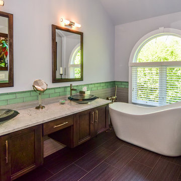 Contemporary Bathroom Remodel in Winfield, IL
