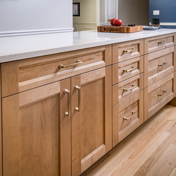 Warm White & Wood Kitchen Remodel Harrisburg, PA