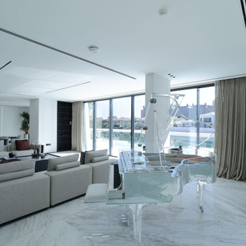 Transparent Grand Piano Lounge with Palm Jumeirah Sea View