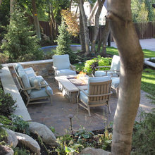 fish pond patio