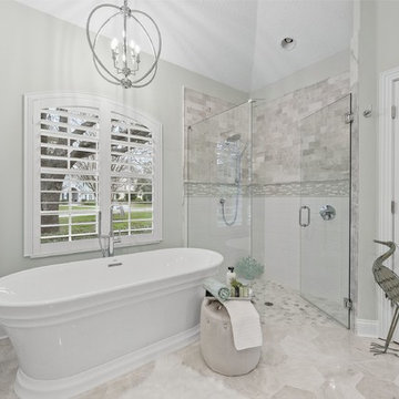 luxurious master bath oasis