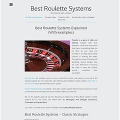 Play Roulette with a System