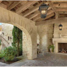 Ranch house outdoor space