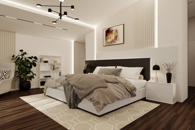 Diseño 3D de dormitorio principal