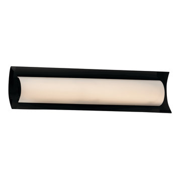 Fusion Lineate 22" Linear LED Bath Bar, Matte Black, Opal Shade