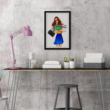 "The September Issue" Framed Painting Print