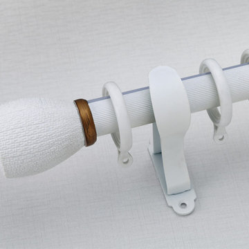 QYR17 1-3/16" Diameter Zeil Aluminum Alloy Single Double Curtain rod set