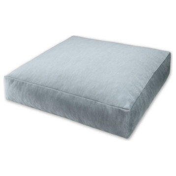 Jaxx Brio Large Décor Floor Pillow / Yoga Cushion, Microvelvet, Ice