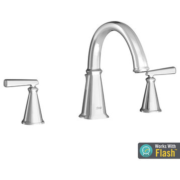Edgemere Roman Tub Faucet for Flash Rough-In Valves, Polished Chrome