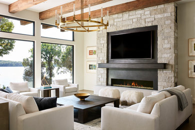 Example of a trendy home design design in Minneapolis