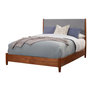 Acorn  with Grey Upholstered Headboard