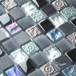 2013 New glass stone metal blend mosaic tile for kitchen backsplash STG0082 - Mosaic Tile