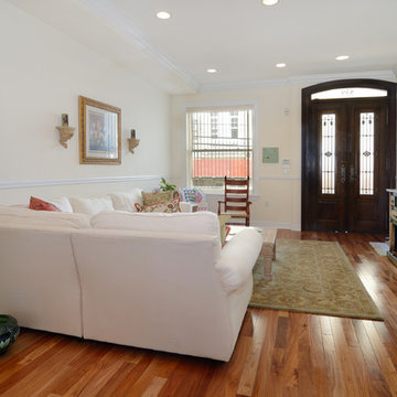 Hoboken Rowhouse with Floor to Ceiling Glass Extension