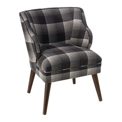 Universal Lighting and Decor - T-bird Aberdeen Flint Fabric Armchair - Bar Stools And Counter Stools