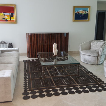 Custom Atlantis TV lift cabinet in beautiful room setting